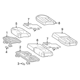 Mercedes-Benz OE - Seats & Tracks - Rear Seat Components (Seat Cushion Components)