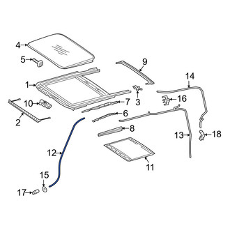 Mercedes-Benz OE - Front Sunroof Drain Hose