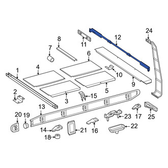 Mercedes-Benz OE - Rear Roof Luggage Carrier Cross Rail