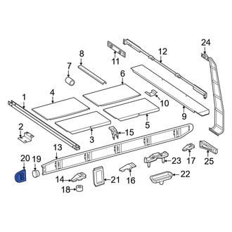 Mercedes-Benz OE - Front Left Roof Rack Cover