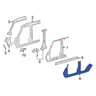 Mercedes-Benz OE - Left Rocker Panel