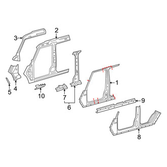 Mercedes-Benz OE - Pillars, Rocker & Floor - Aperture Panel