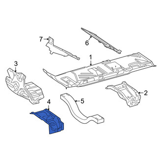 Mercedes-Benz OE - Front Left Floor Pan Crossmember