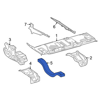 Mercedes-Benz OE - Rear Right Rearward Floor Pan Reinforcement Bracket