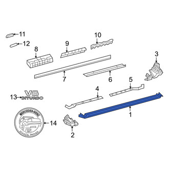 Mercedes-Benz OE - Left Rocker Panel Guard