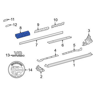 Mercedes-Benz OE - Front Rocker Panel Clip