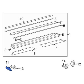 Mercedes-Benz OE - Front Left Running Board End Cap
