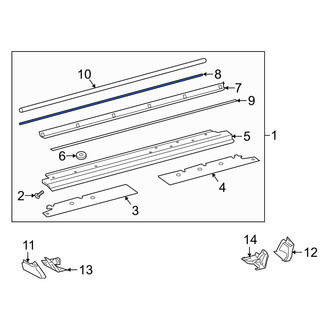 Mercedes-Benz OE - Upper Running Board Insulator