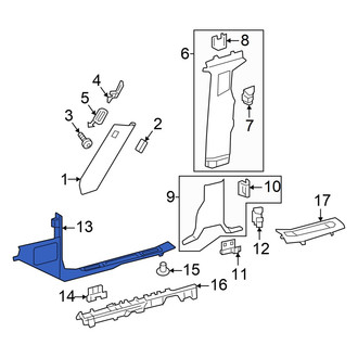 Mercedes-Benz OE - Front Right Door Sill Plate