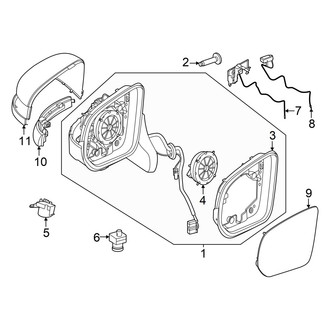 Mercedes-Benz OE - Front Door - Outside Mirrors