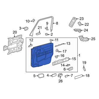 Mercedes-Benz OE - Front Left Inner Door Interior Trim Panel