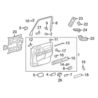 Mercedes-Benz OE - Front Door - Interior Trim