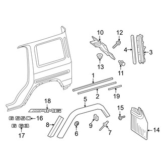Mercedes-Benz OE - Quarter Panel - Exterior Trim