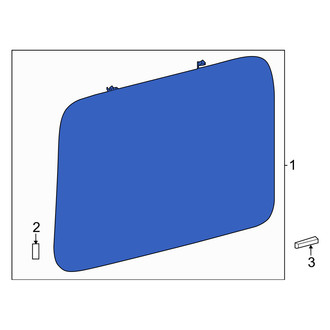 Mercedes-Benz OE - Rear Left Quarter Glass