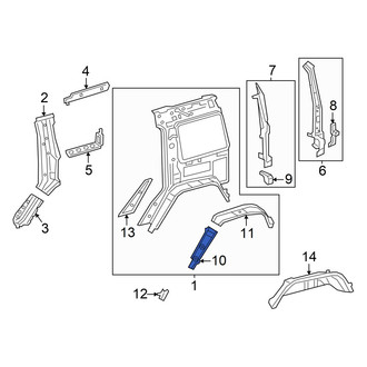 Mercedes-Benz OE - Rear Right Outer Wheel Housing Side Panel