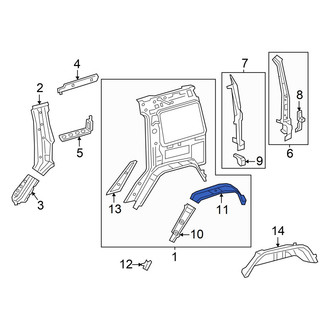 Mercedes-Benz OE - Rear Left Outer Wheel Housing Side Panel