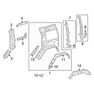Mercedes-Benz OE - Quarter Panel - Inner Structure