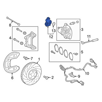 Mercedes-Benz OE - Rear Parking Brake Actuator