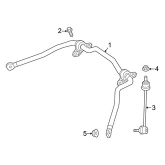 Mercedes-Benz OE - Rear Suspension - Stabilizer Bar & Components