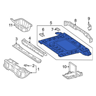 Mercedes-Benz OE - Rear Floor Pan Reinforcement