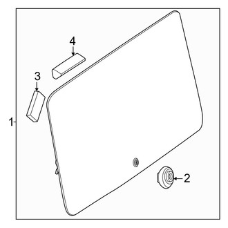Mercedes-Benz OE - Back Door - Glass & Hardware