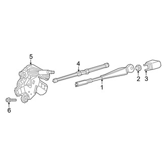 Mercedes-Benz OE - Back Door - Wiper & Washer Components