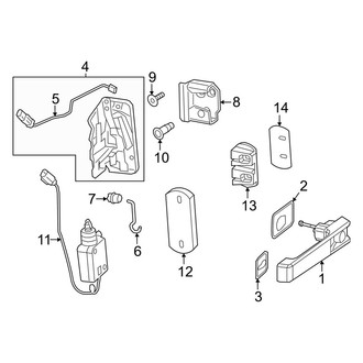 Mercedes-Benz OE - Back Door - Lock & Hardware (Handle & Lock)