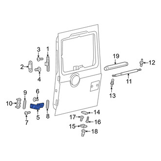 Mercedes-Benz OE - Rear Door Hinge