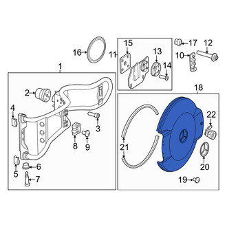 Mercedes-Benz OE - Rear Spare Tire Cover