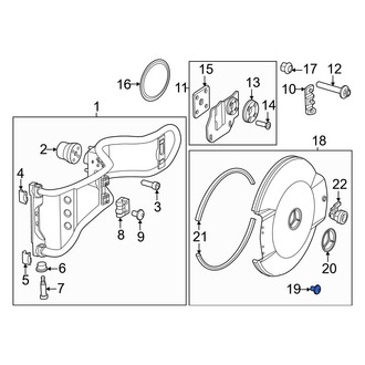 Mercedes-Benz OE - Spare Tire Cover Bolt