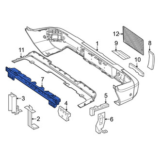 Mercedes-Benz OE - Rear Bumper Impact Bar