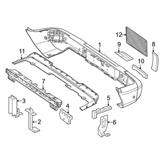 Mercedes-Benz OE - Rear Bumper - Bumper & Components