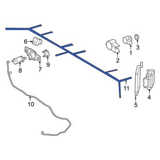 Mercedes-Benz OE - Rear Parking Aid System Wiring Harness