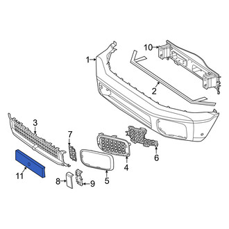 Mercedes-Benz OE - Front License Plate Bracket