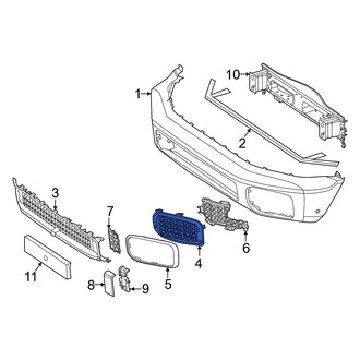 Mercedes-Benz OE - Front Left Lower Grille
