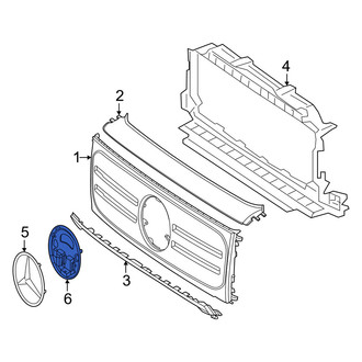 Mercedes-Benz OE - Grille Emblem Bracket