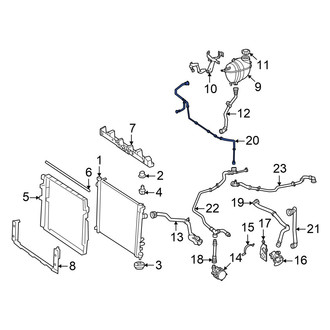 Mercedes-Benz OE - Drive Motor Inverter Coolant Line