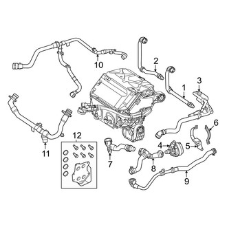 Mercedes-Benz OE - Cooling - Hoses & Lines (Rear Motor)
