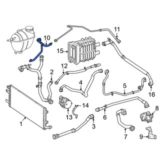 Mercedes-Benz OE - Front Drive Motor Battery Pack Coolant Hose