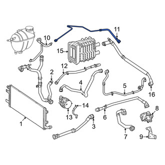 Mercedes-Benz OE - Rear Drive Motor Battery Pack Coolant Hose