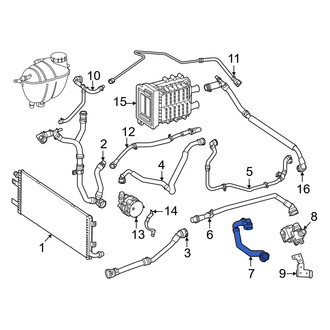 Mercedes-Benz OE - Drive Motor Battery Pack Coolant Hose