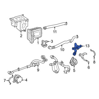 Mercedes-Benz OE - Drive Motor Battery Pack Coolant Hose