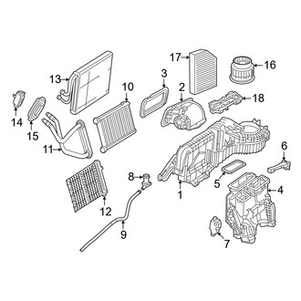 Mercedes-Benz OE - Air Conditioner & Heater - Evaporator & Heater Components