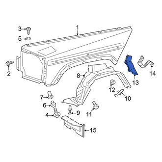 Mercedes-Benz OE - Front Left Mud Guard