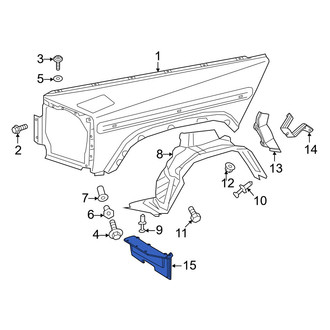 Mercedes-Benz OE - Front Left Fender Liner Extension