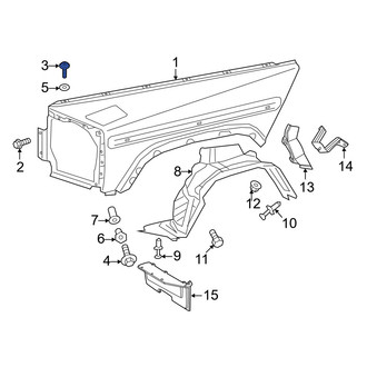 Mercedes-Benz OE - Upper Fender Bolt