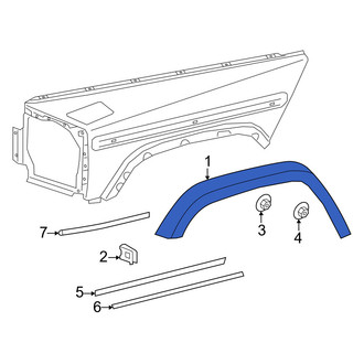 Mercedes-Benz OE - Rear Left Fender Flare