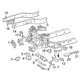 Mercedes-Benz OE - Outer Frame Side Member Brace