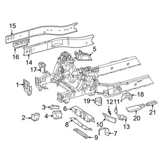 Mercedes-Benz OE - Inner Frame Side Member Brace