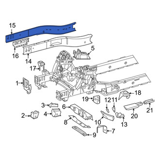 Mercedes-Benz OE - Left Outer Frame Side Member